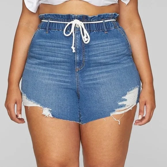 Fashion to Figure Shorts Fashion To Figure High Rise Tie Waist